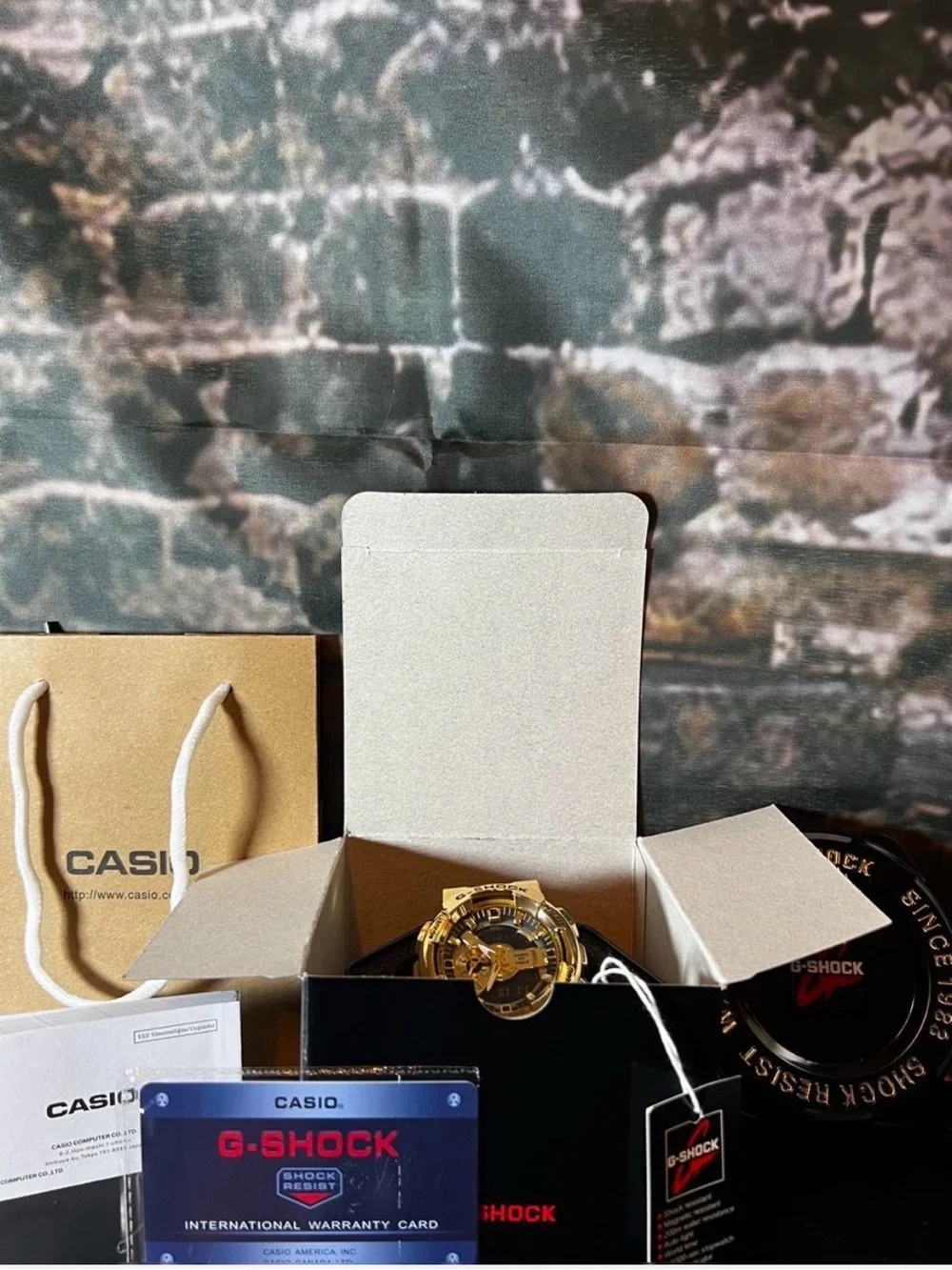 G-Shock Men’s Gold and Black Analog-Digital Chronograph Watch